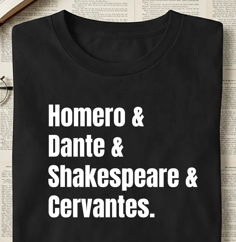 Camiseta - Grandes Escritores 