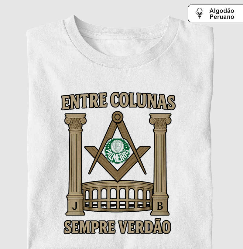 Camiseta Algodão Peruano Verdão Entre Colunas - Mr. GADU