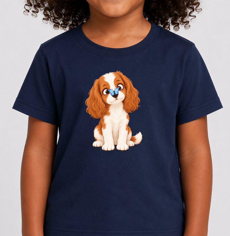 Borboleta No Focinho - Camiseta Infantil