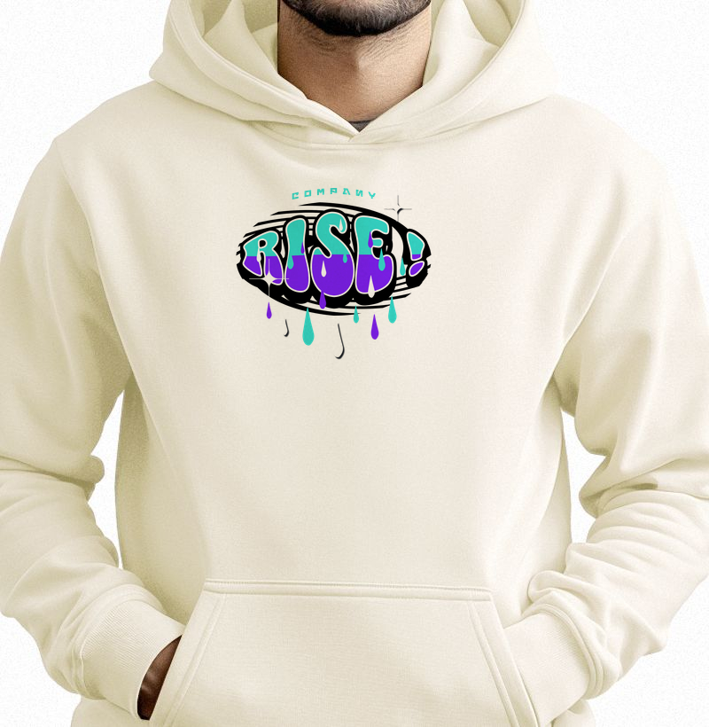Hoodie Moletom Rise! Streetwear Básica Premium Unissex – Moda Urbana