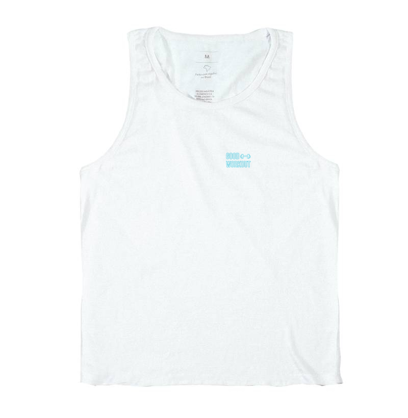 Regata Good Workout com Halter Logo Azul