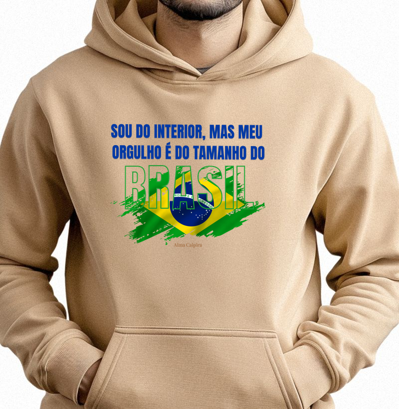 Sou do interior, mas meu orgulho é do tamanho do Brasil