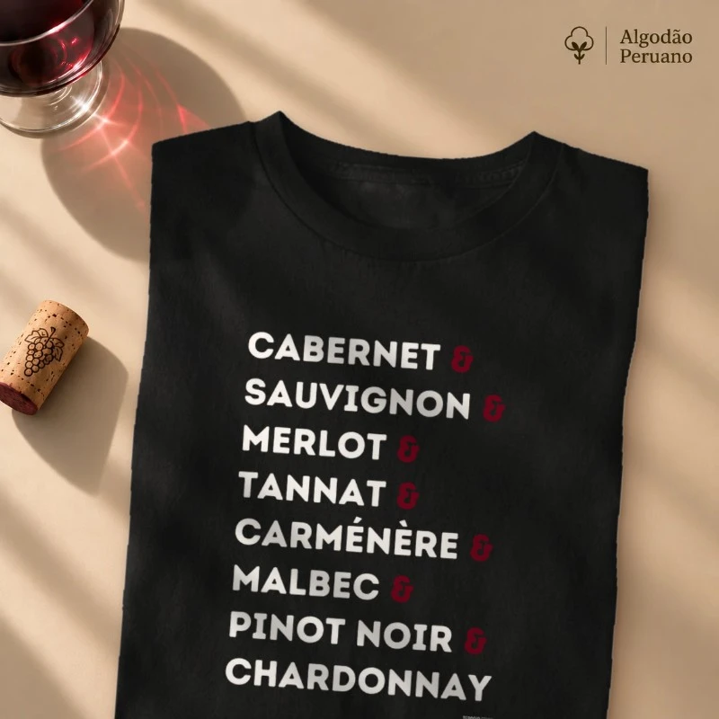 Camiseta Nome das Uvas