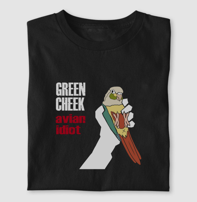 GREEN CHEEK - AVIAN IDIOT