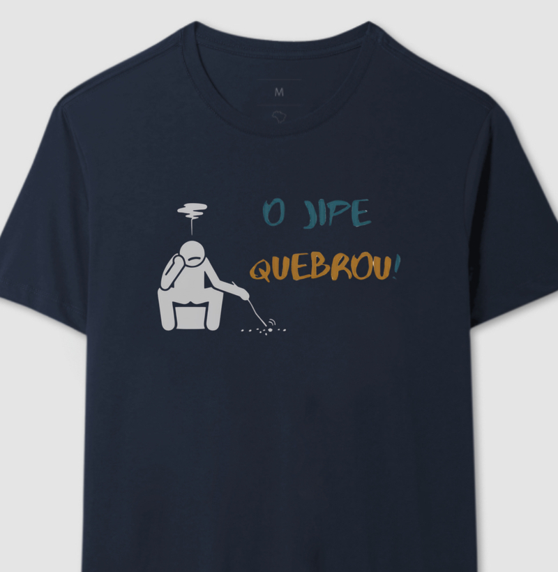 O jipe quebrou