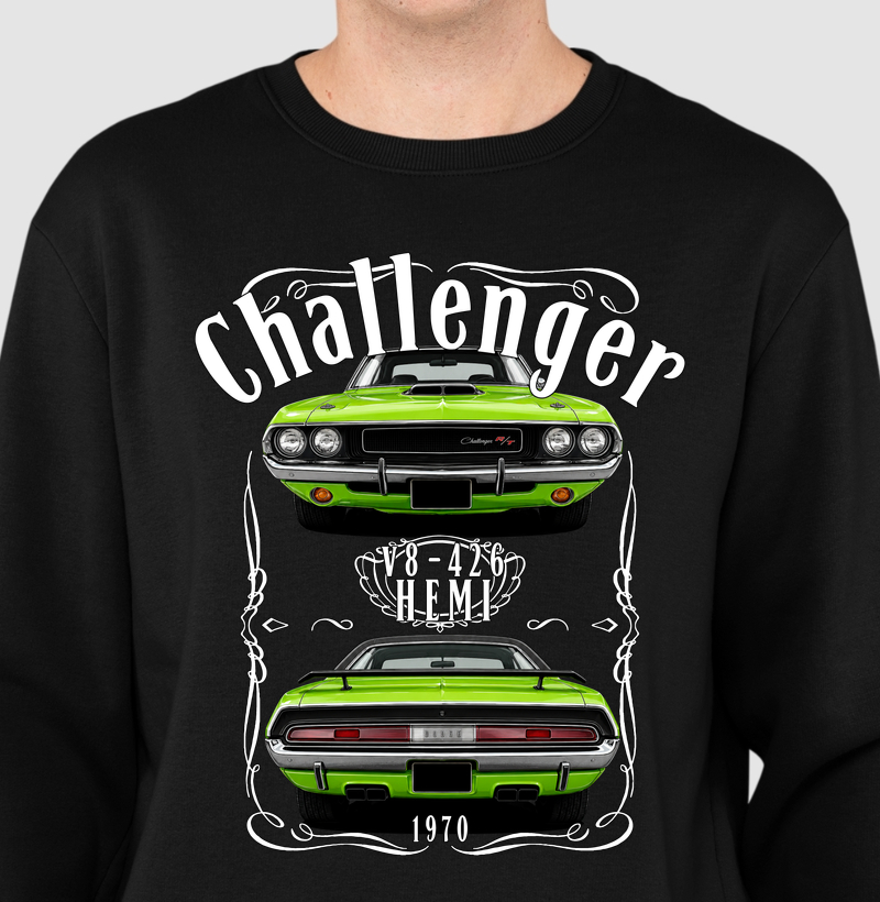 Suéter moletom Challenger vintage