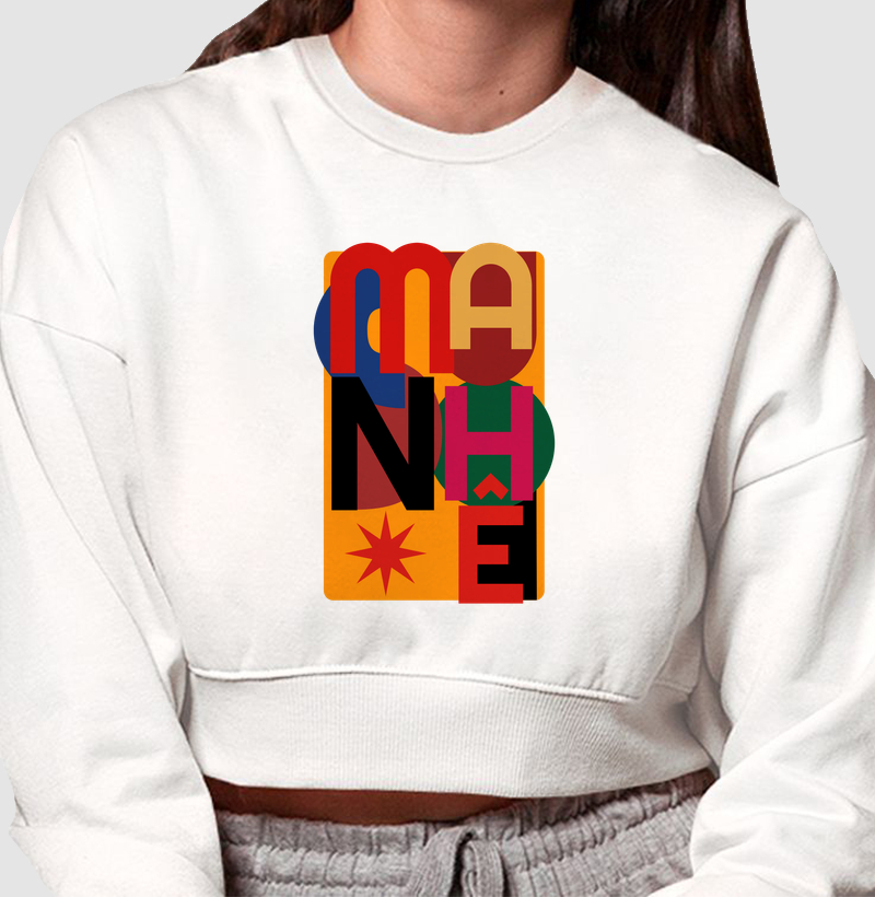Cropped moletom Manhê - Algodão Premium
