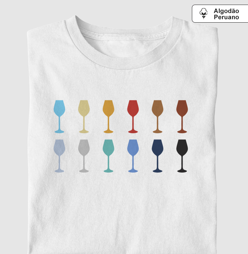 Camiseta Taças Coloridas