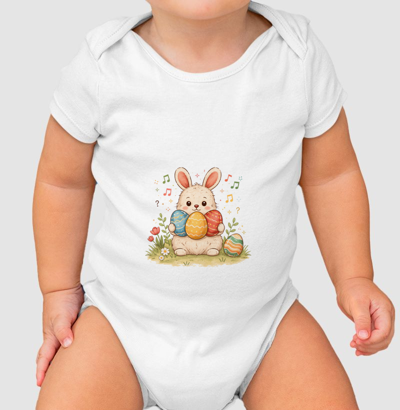 Body Infantil Coelhinho da Páscoa