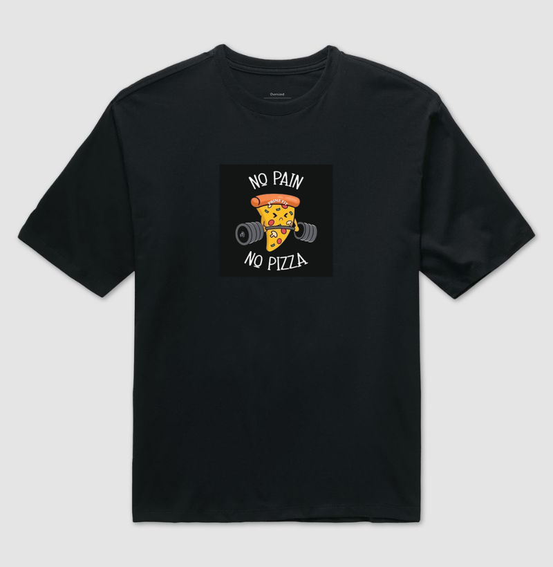 Cropped personalizado -no pain no pizza