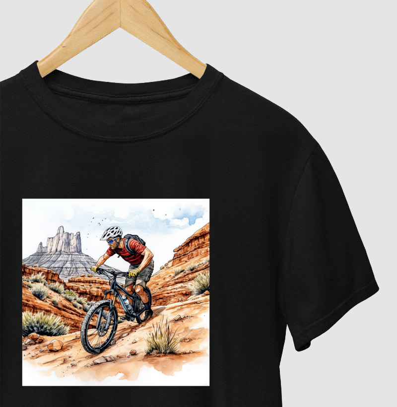 Camiseta - Descendo a Montanha | Downhill | Kasual Bike