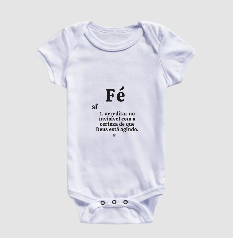 Fé significado - Body Infantil