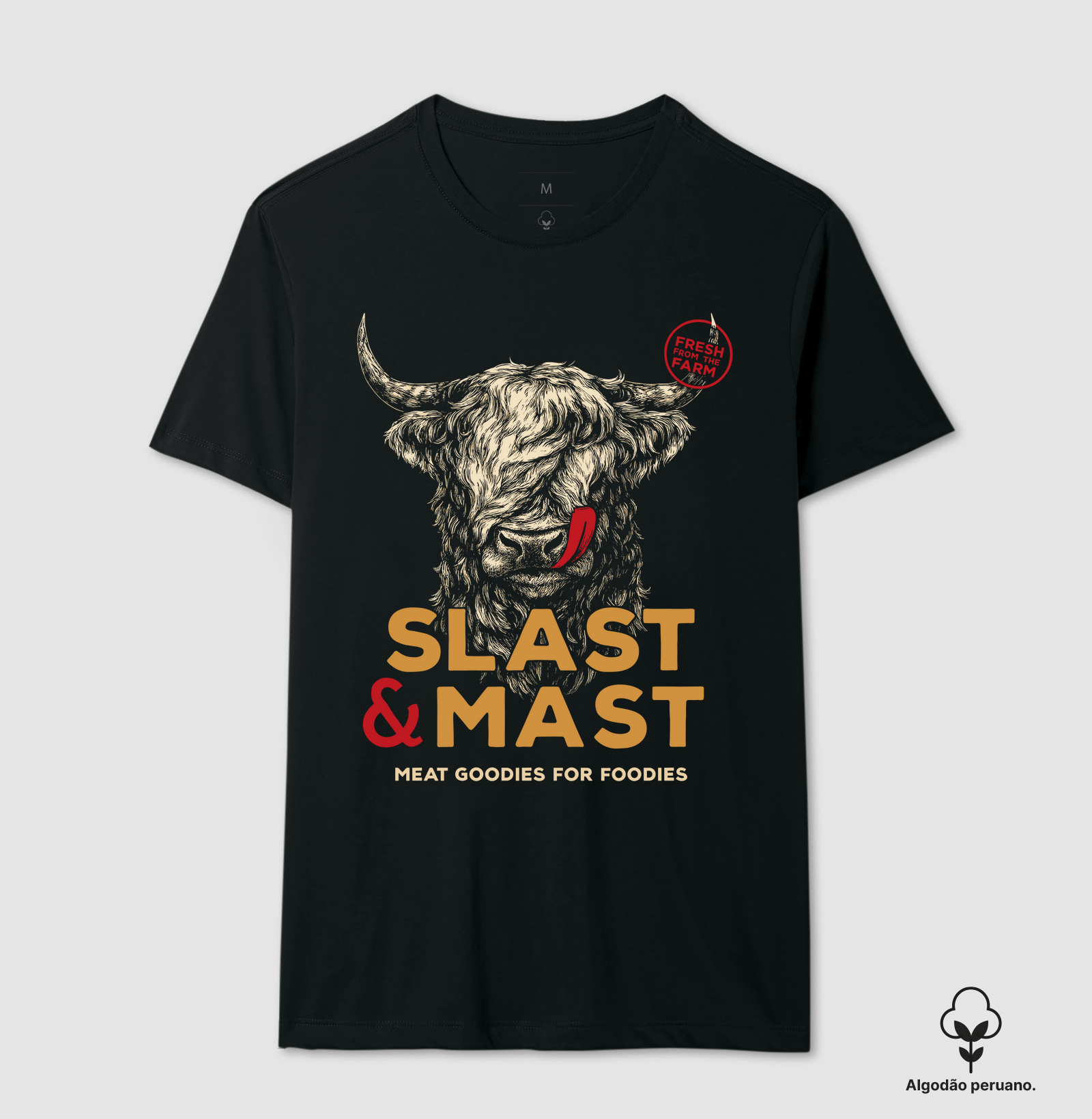 Camiseta Country Meat Goodies For Foodies Magnata556