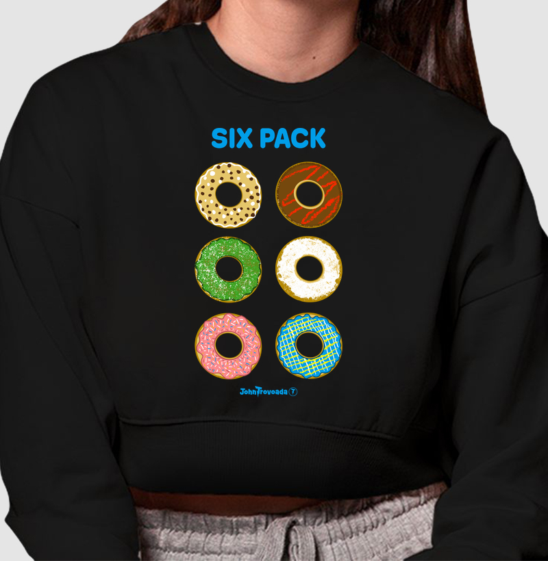 Cropped Moletom Donuts Six Pack 
