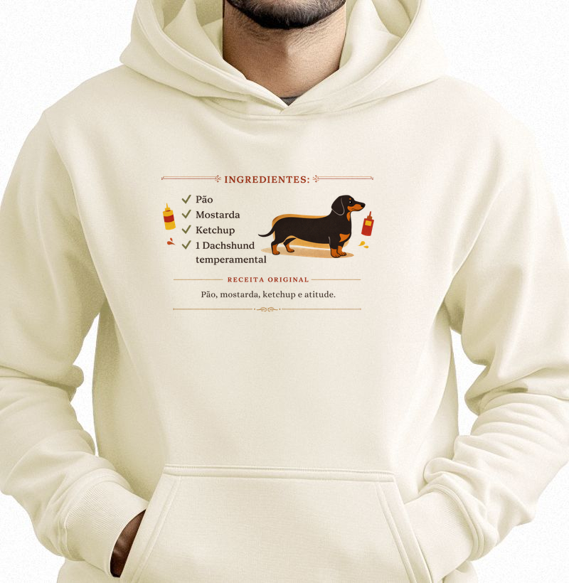 Dachshund: pão, mostarda, ketchup e atitude!