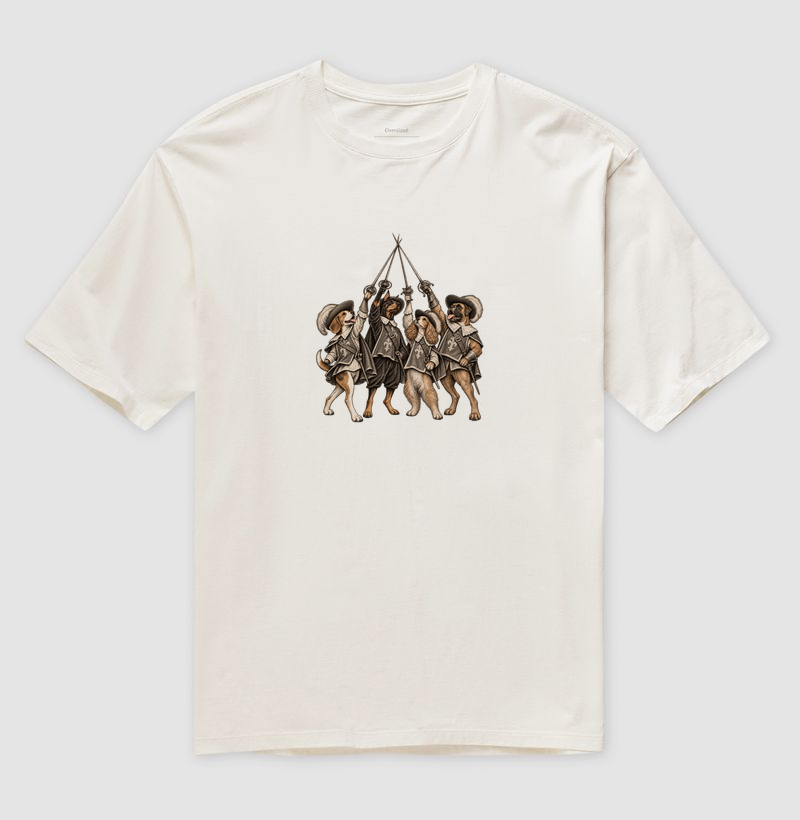 Camiseta D'Artagnan e os Três Mosqueteiros - Camiseta Oversized