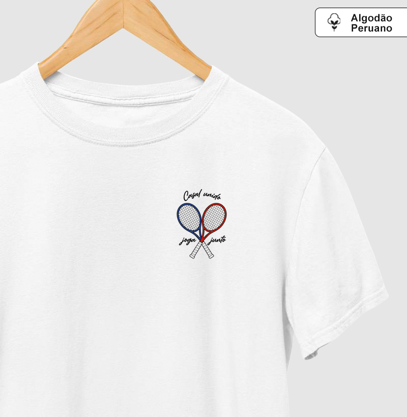 Casal Unido Joga Junto - Camiseta Algodão Peruano