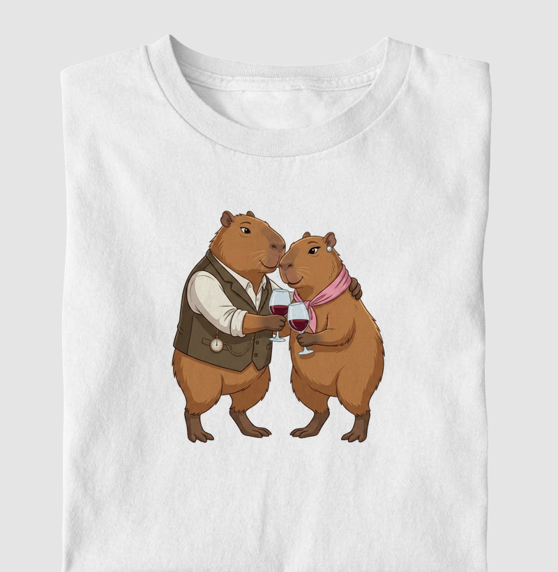 Camiseta infantil capivaras