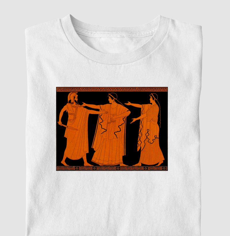 Camiseta Menelau e Helena de Troia