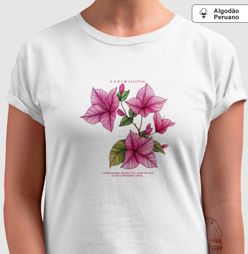 T-shirt Bougainvillea - Algodão Peruano