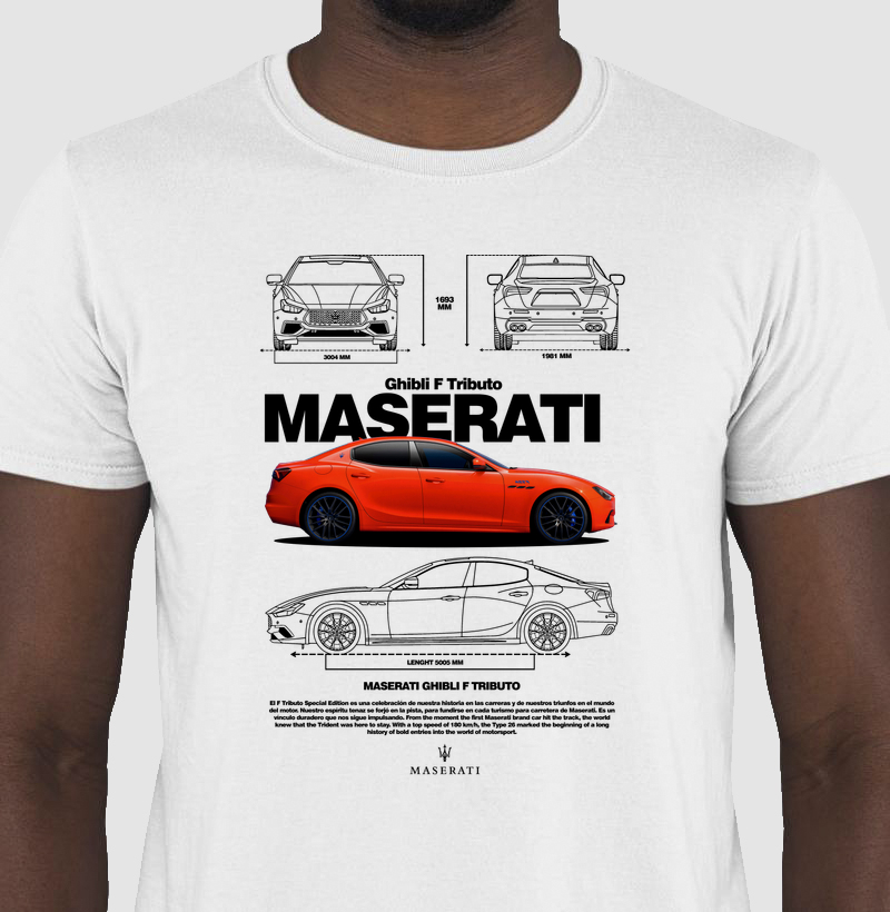 Camiseta Maserati Ghibli