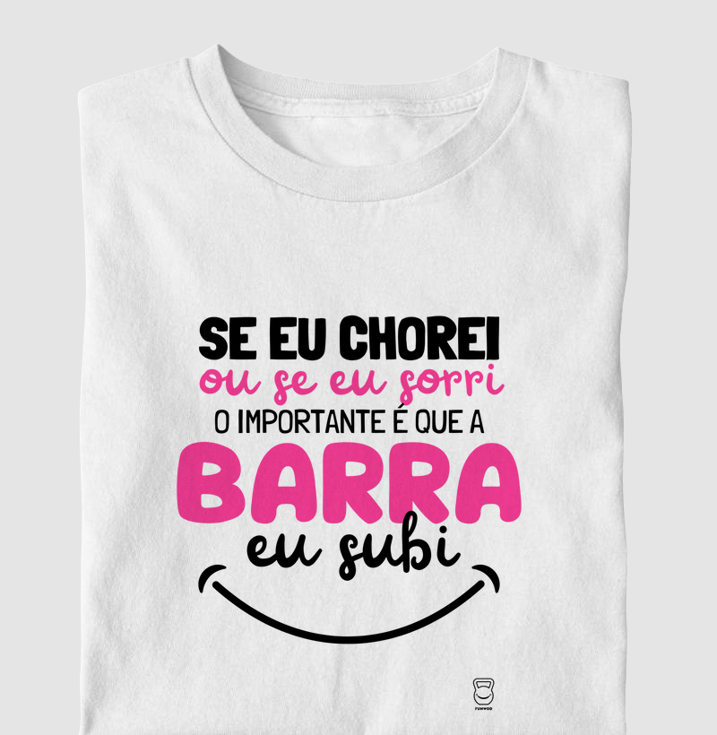 O importante é que a barra eu subi