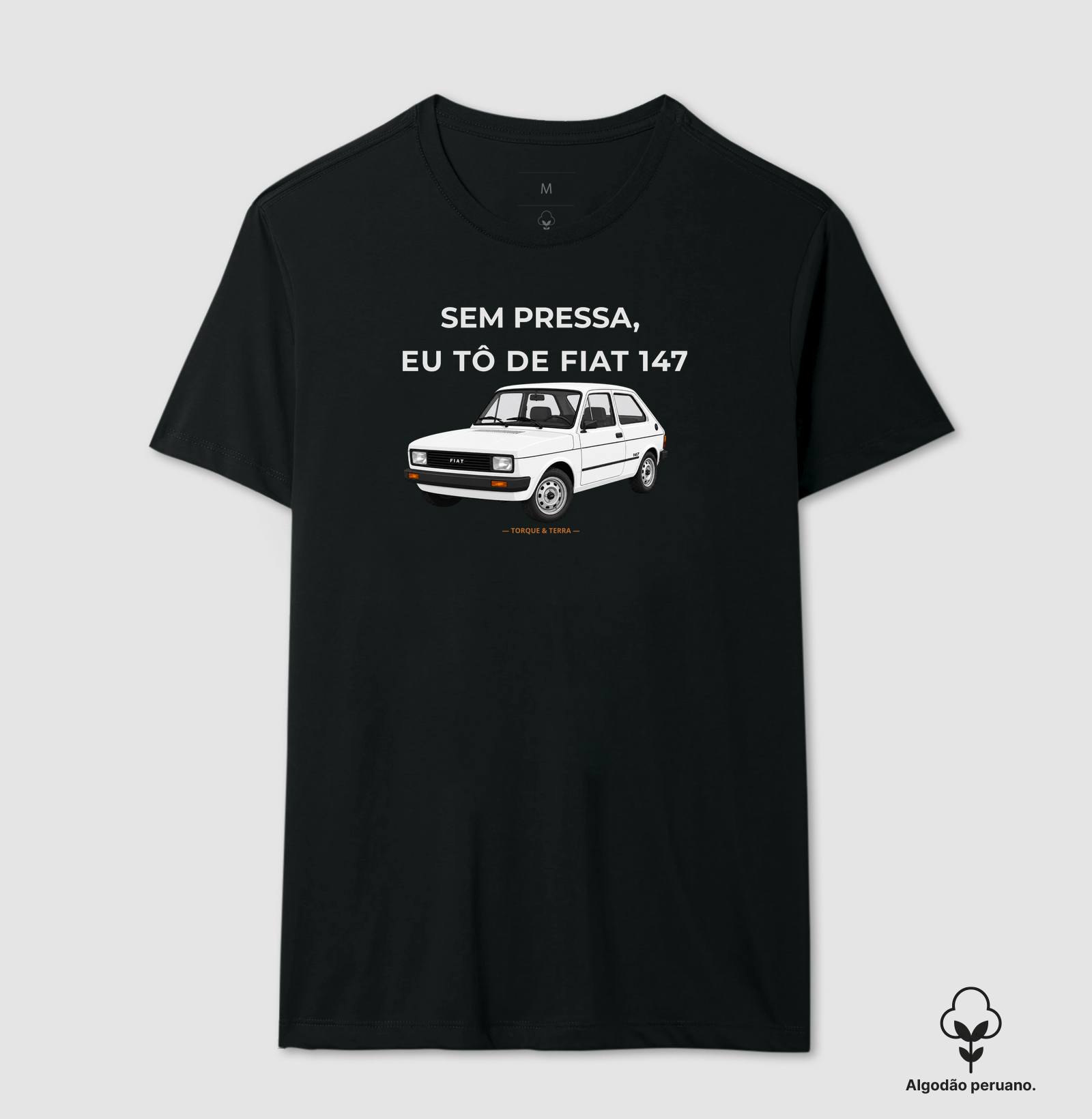 Sem pressa, eu tô de Fiat 147 Branco
