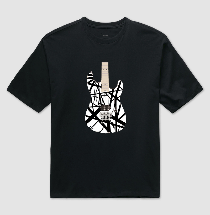 Frankenstrat Guitar: White 'n' Black Edition