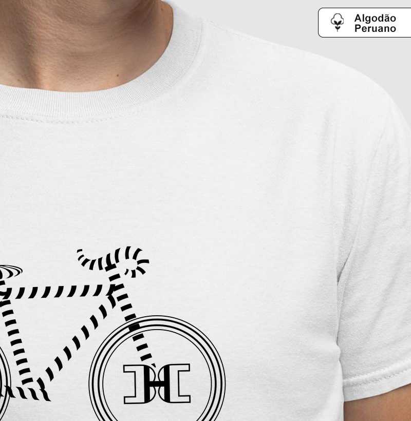 camiseta algodão peruano bike black hunter