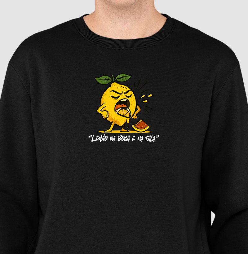 Limão na boca e na fala.