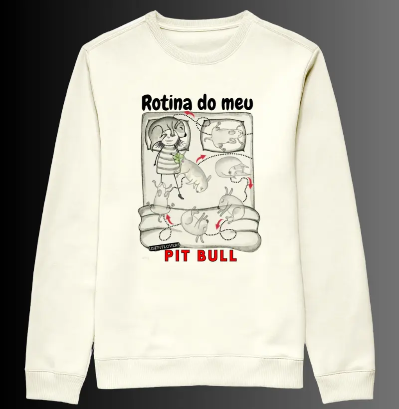 Rotina do meu Pit bull