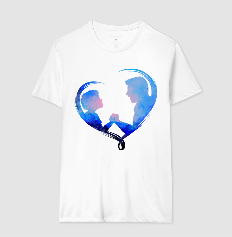 Camiseta Coleção Pai - Pai e Filho Azul