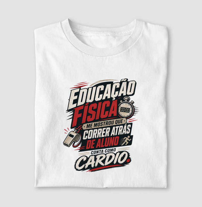 Educação Física me mostrou que correr atrás de aluno conta como cardio