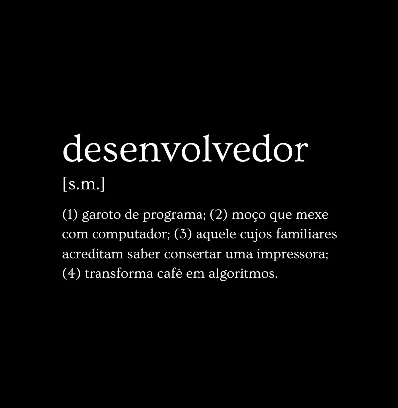 Definição Desenvolvedor