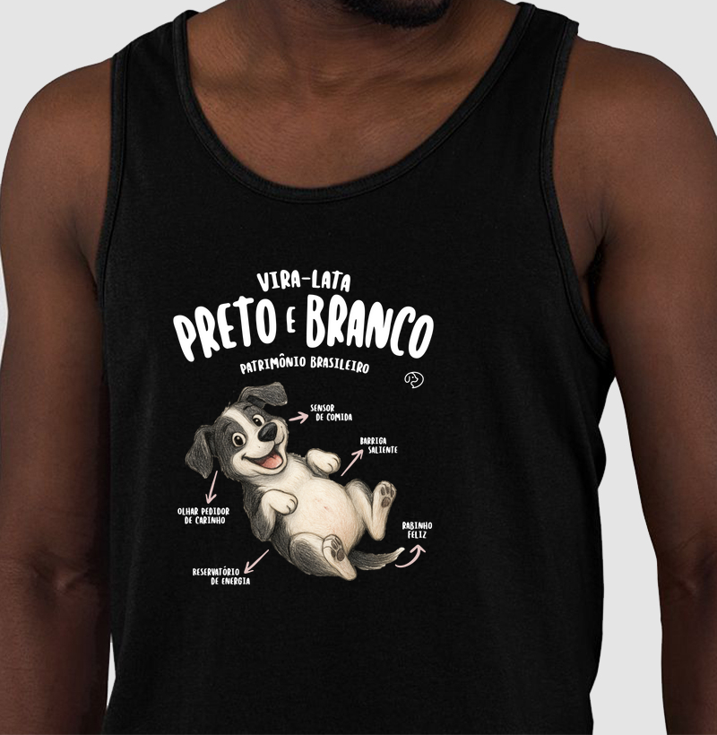 Vira-Lata Preto e Branco Características