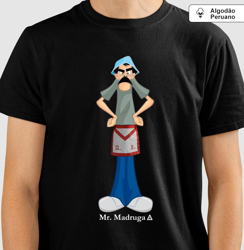 Camiseta Mr. Madruga de Avental - Mr. GADU - Algodão Peruano