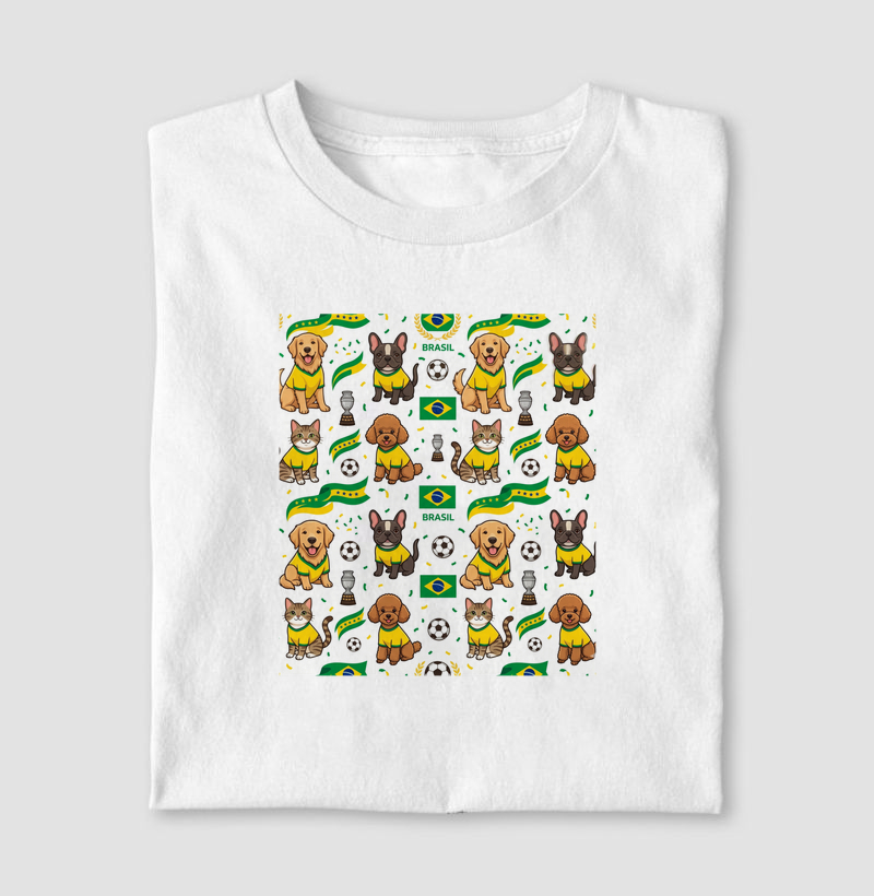 Camiseta Pet Brasil Pattern | All Over Edition