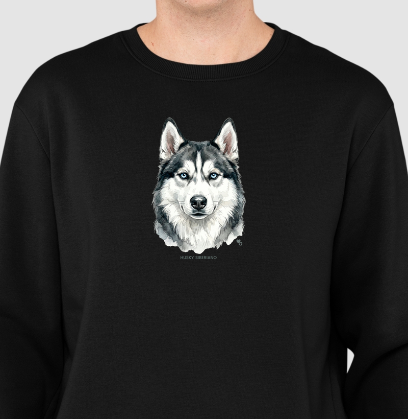 Cães - Husky Siberiano - Moletom Suéter