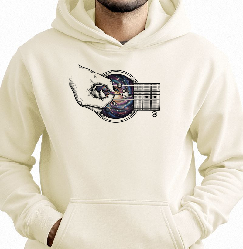 Violão Com Planetas Colorida