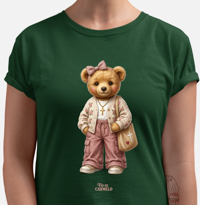 Ursinha com bolsa (camiseta)