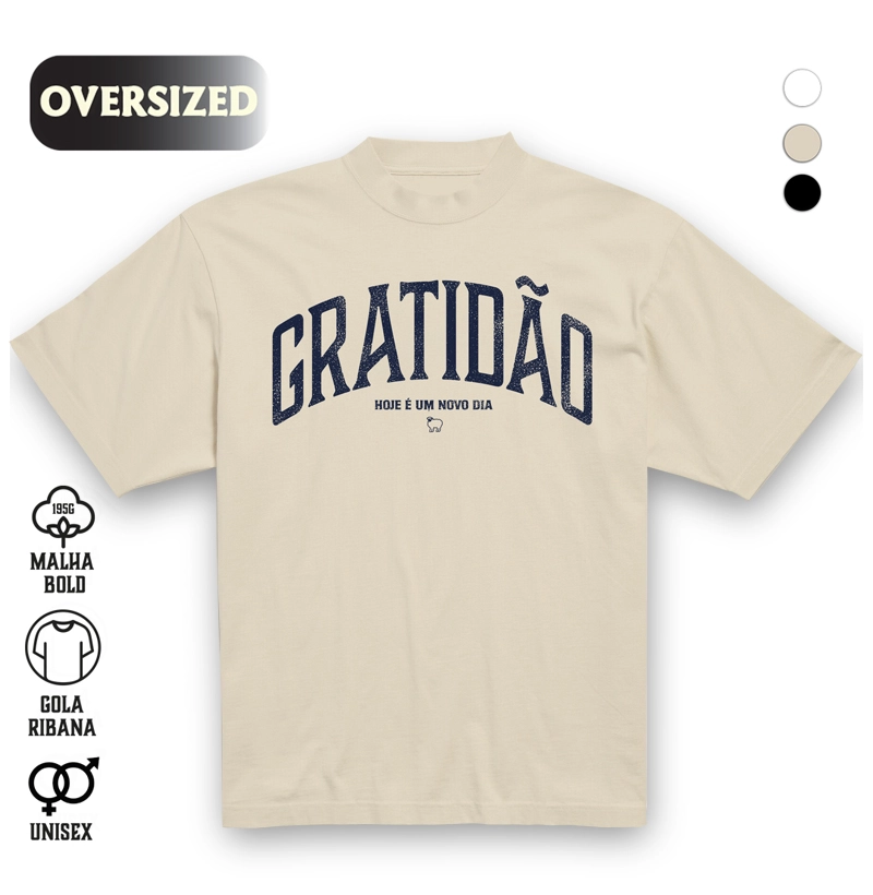 Gratidão Oversized