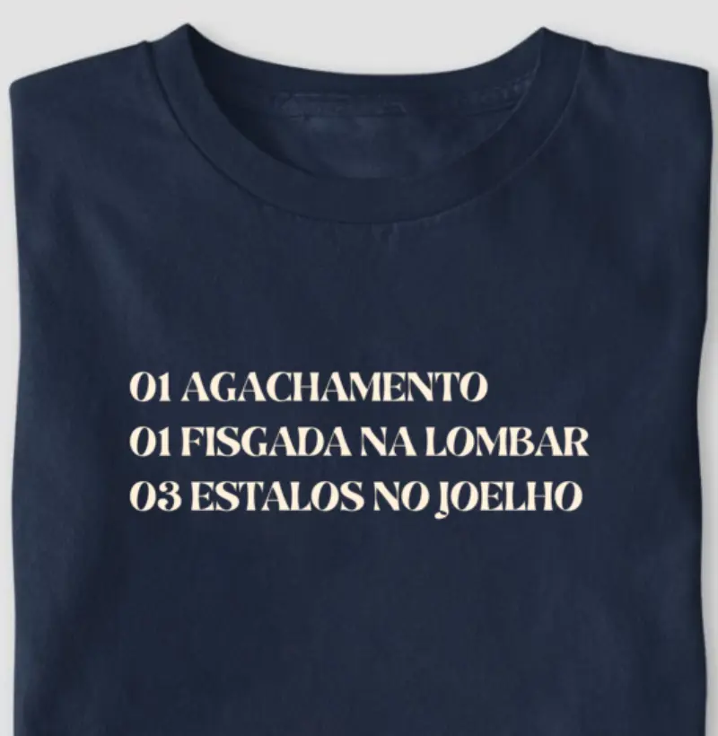 Agachamento, fisgada e estalo