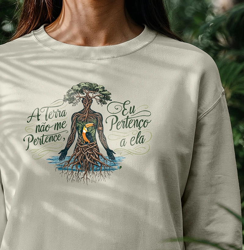 A terra não me pertence, eu pertenço a ela