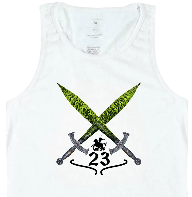 SÃO JORGE - ESPADAS CRUZDAS -regata