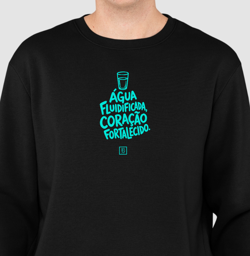 Camiseta Água Fluidificada, Coração Fortalecido