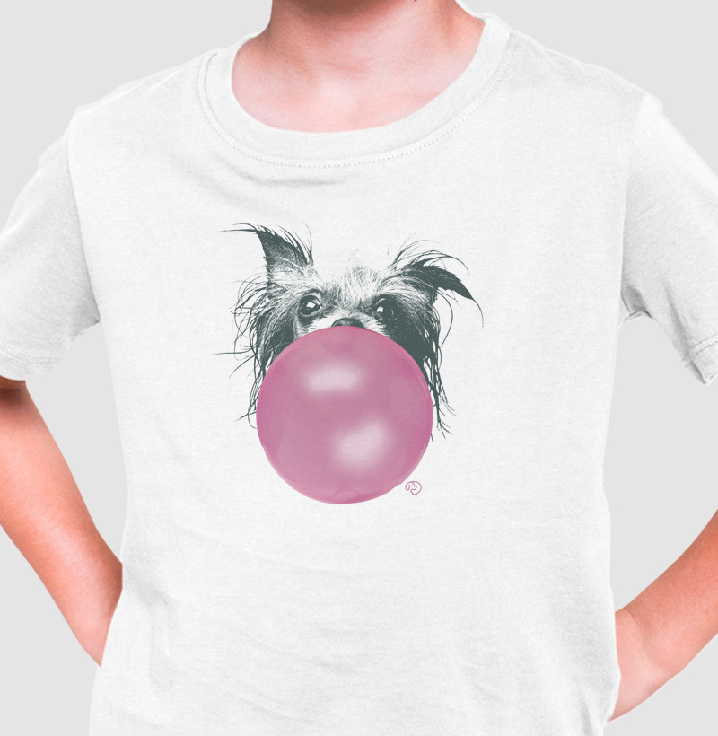 Cachorro com Chiclete