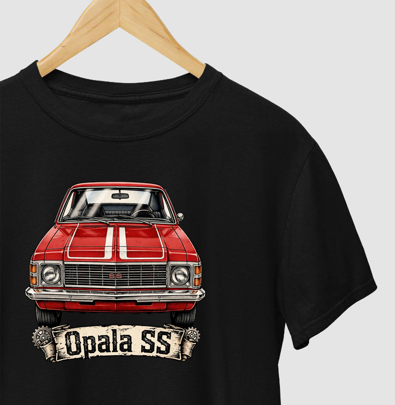Opala SS - Vermelho com Faixas Brancas - Chevrolet Clássico Vintage