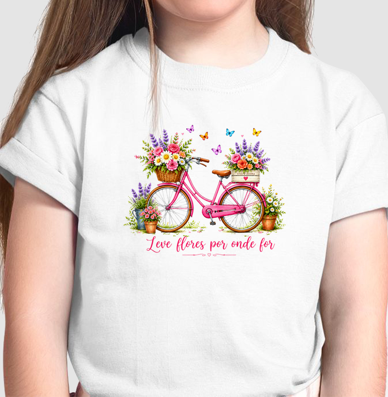 Camiseta Leve flores por onde for