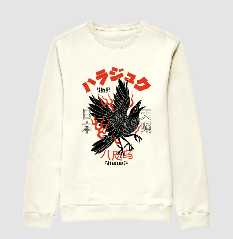 SUÉTER MOLETOM YATAGARASU