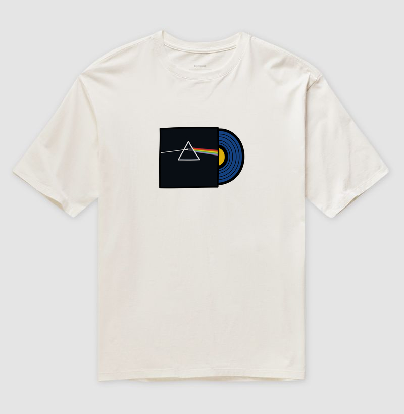 Camiseta Oversized Inspiração Pink Floyd